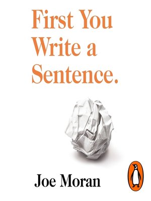 cover image of First You Write a Sentence.